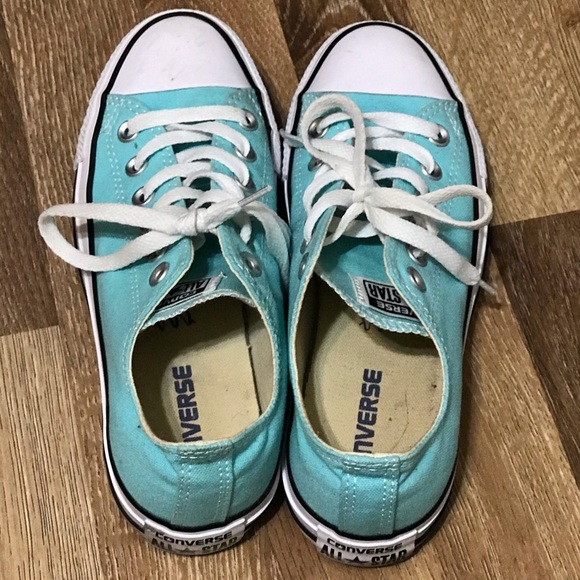 Baby Blue Converse (Men) - Picture 3 of 5